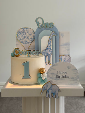 Safari Toile Birthday Setup