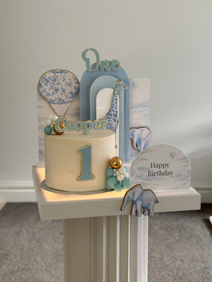 Safari Toile Birthday Setup