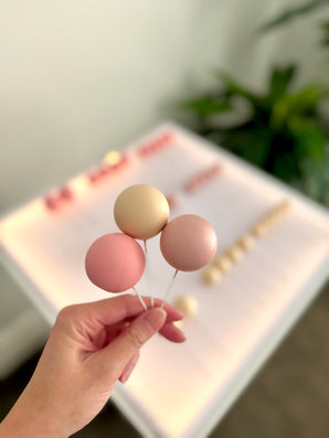 The Pink Teddy Bear Cake Topper