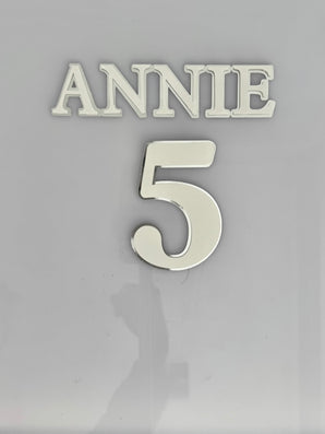 White Name and Age Set